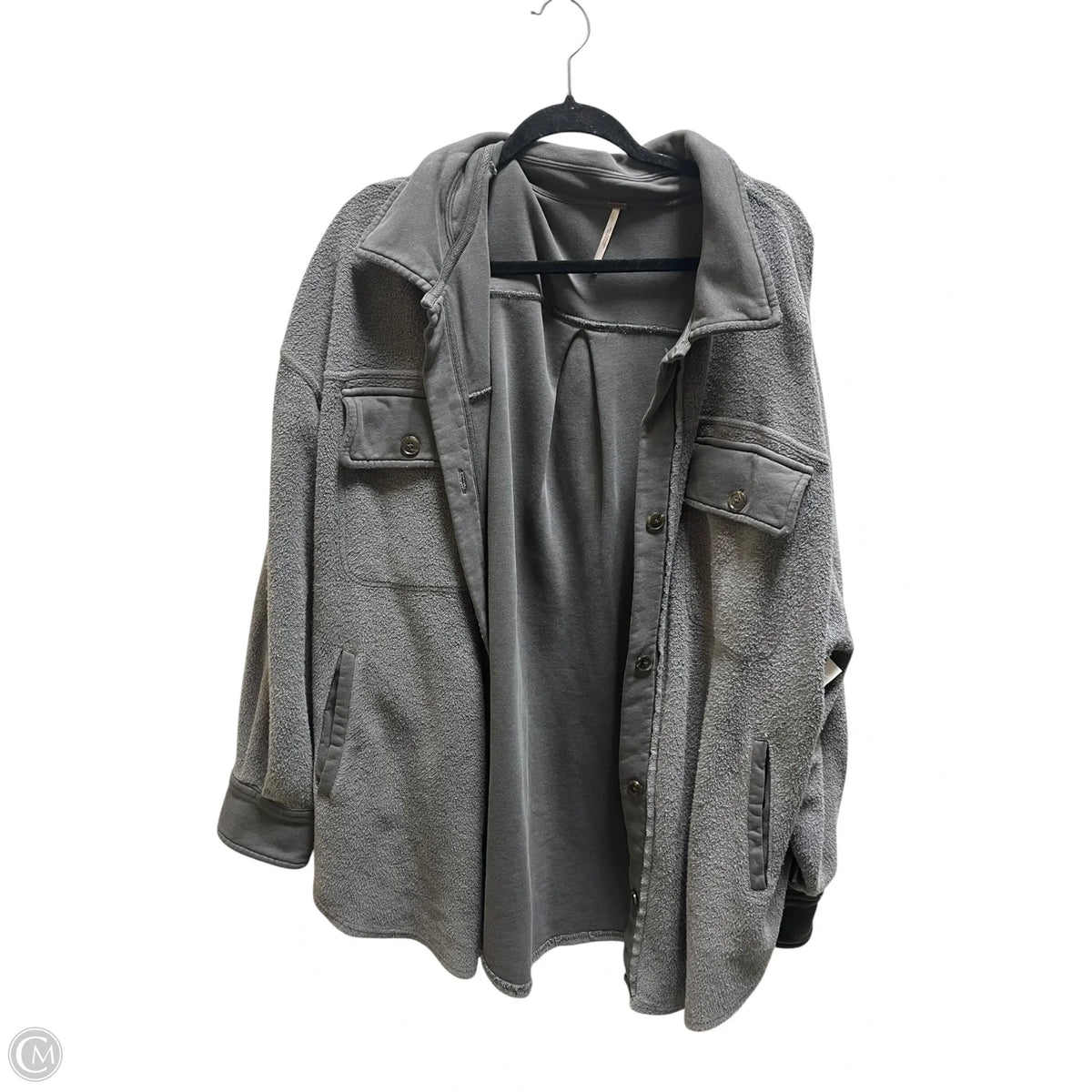 Top Long Sleeve By Free People In Grey, Size: L