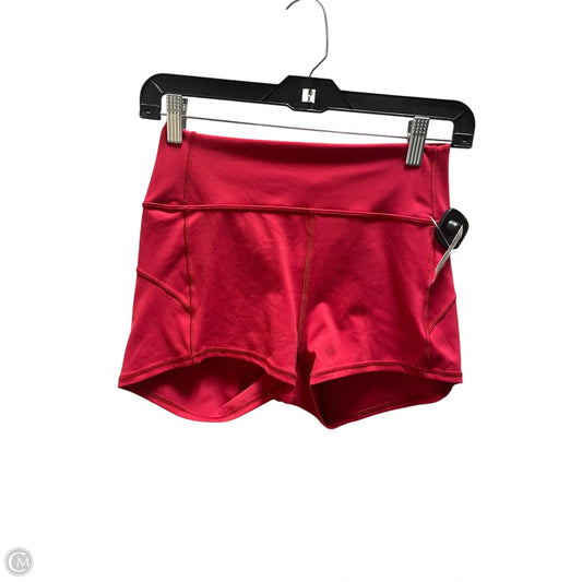 Athletic Shorts By Lululemon In Red, Size: 8