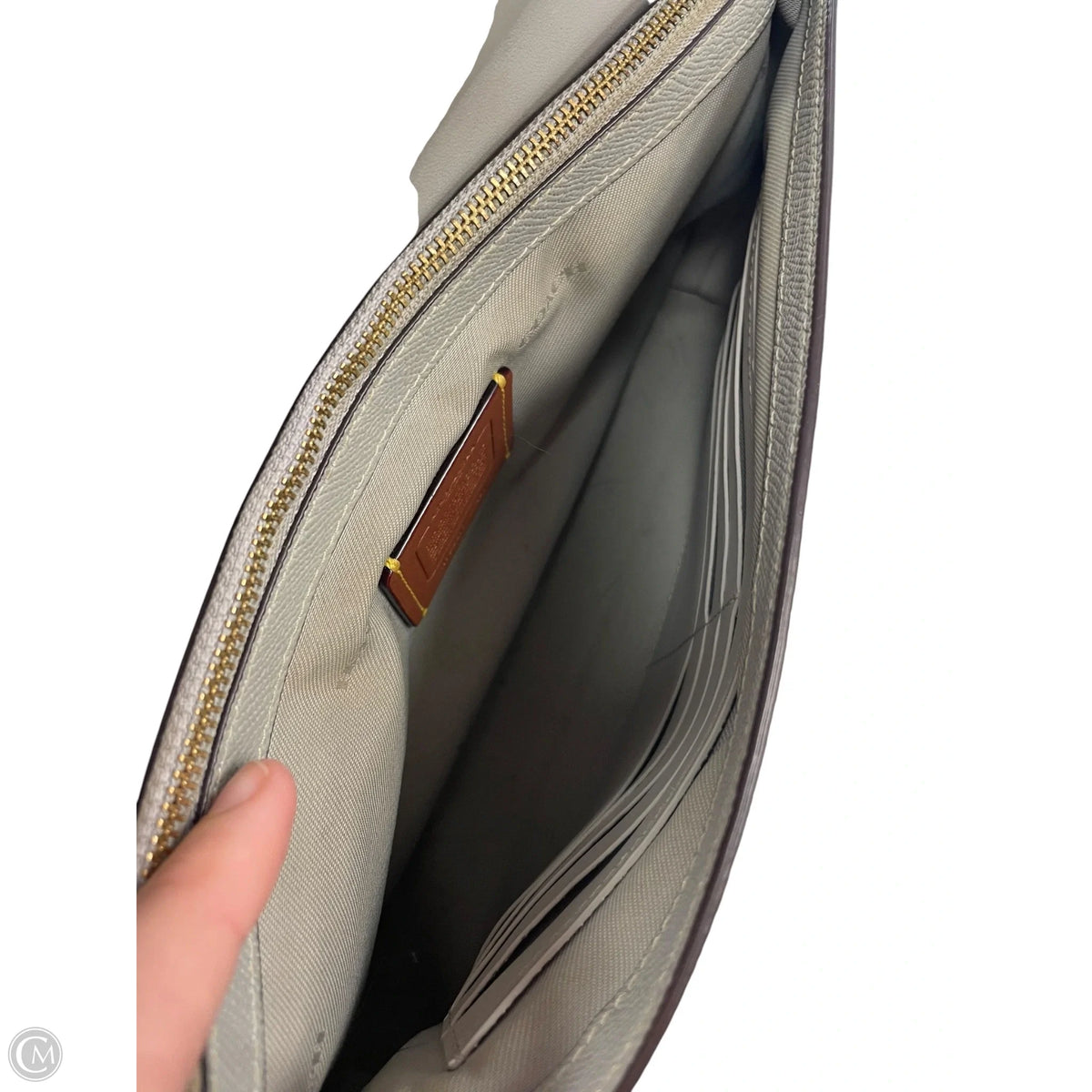 Clutch Designer By Coach, Size: Large