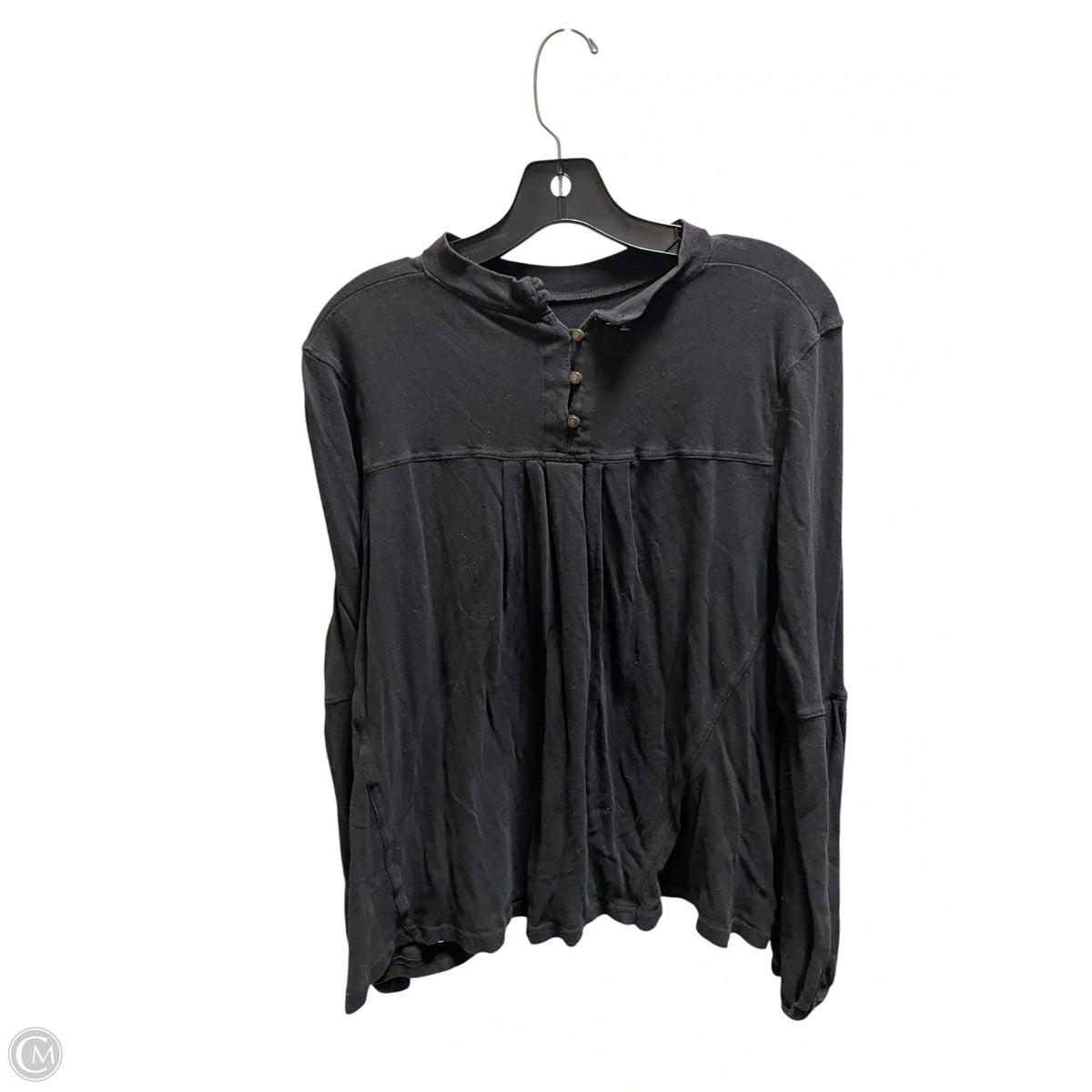 Top Long Sleeve By Free People In Black, Size: M