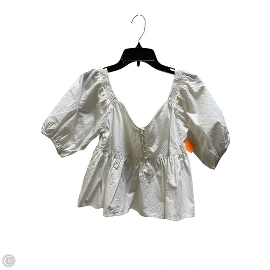 Top Short Sleeve By Free People In White, Size: S