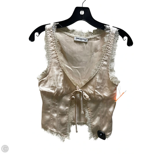 Top Sleeveless By Princess Polly In Tan, Size: 2