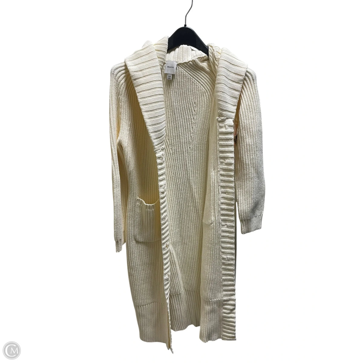 Sweater Cardigan By Maeve In Cream, Size: Xsp