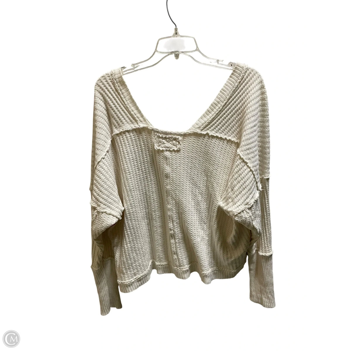 Top Long Sleeve By We The Free In Cream, Size: Xl