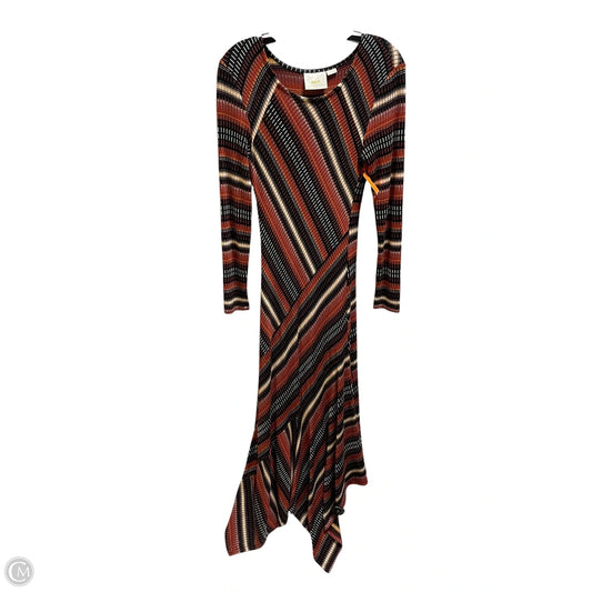 Dress Casual Midi By Maeve In Orange, Size: Xs
