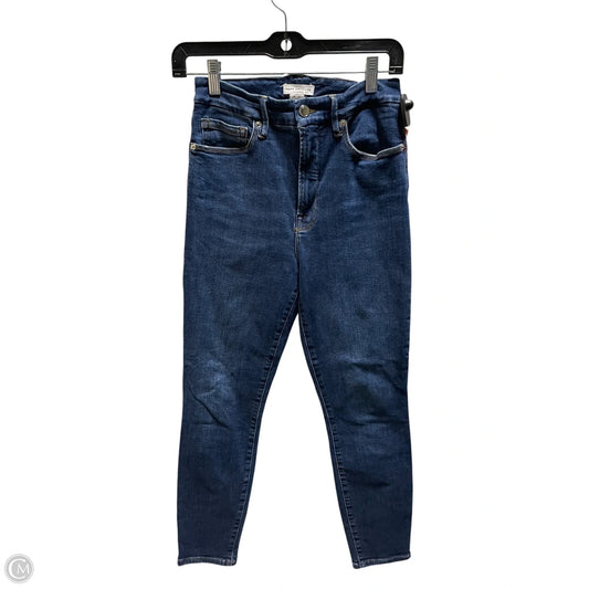 Jeans Skinny By Good American In Blue Denim, Size: 4