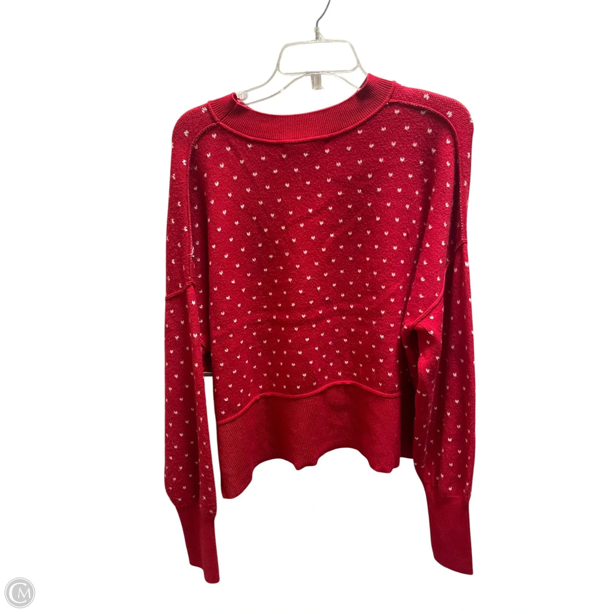Top Long Sleeve By Pink Rose In Red, Size: L