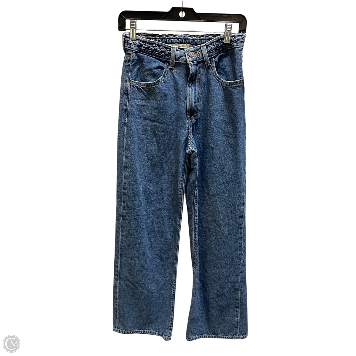 Jeans Wide Leg By Levis In Blue Denim, Size: 0