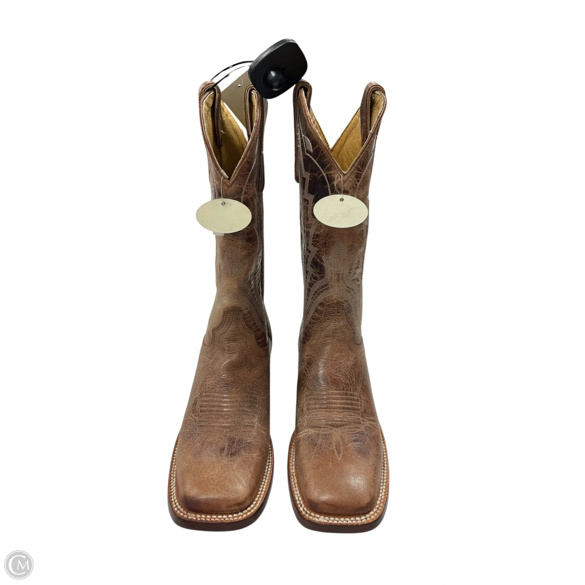 Boots Knee Flats By Clothes Mentor In Brown, Size: 7.5