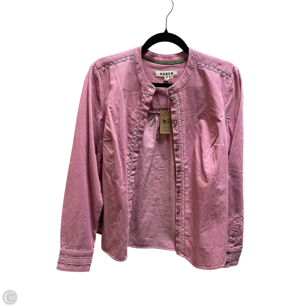 Top Long Sleeve By Boden In Pink, Size: 6