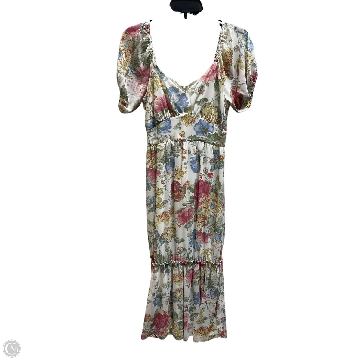 Dress Casual Midi By Wayf In Floral Print, Size: S