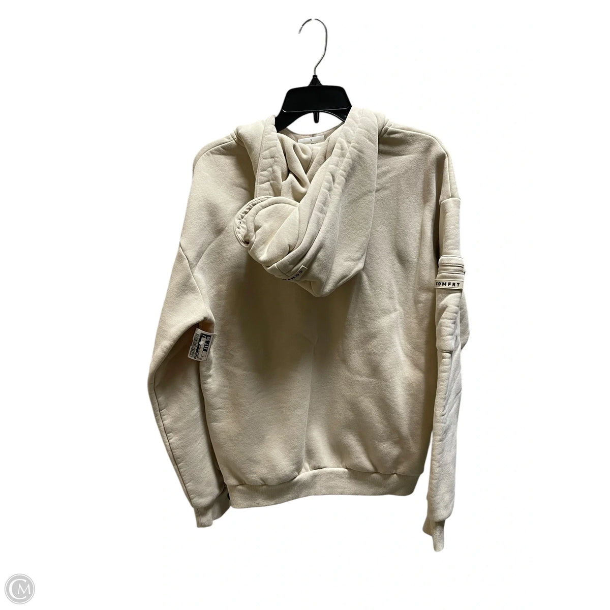 Sweatshirt Hoodie By Comfrt In Tan, Size: S
