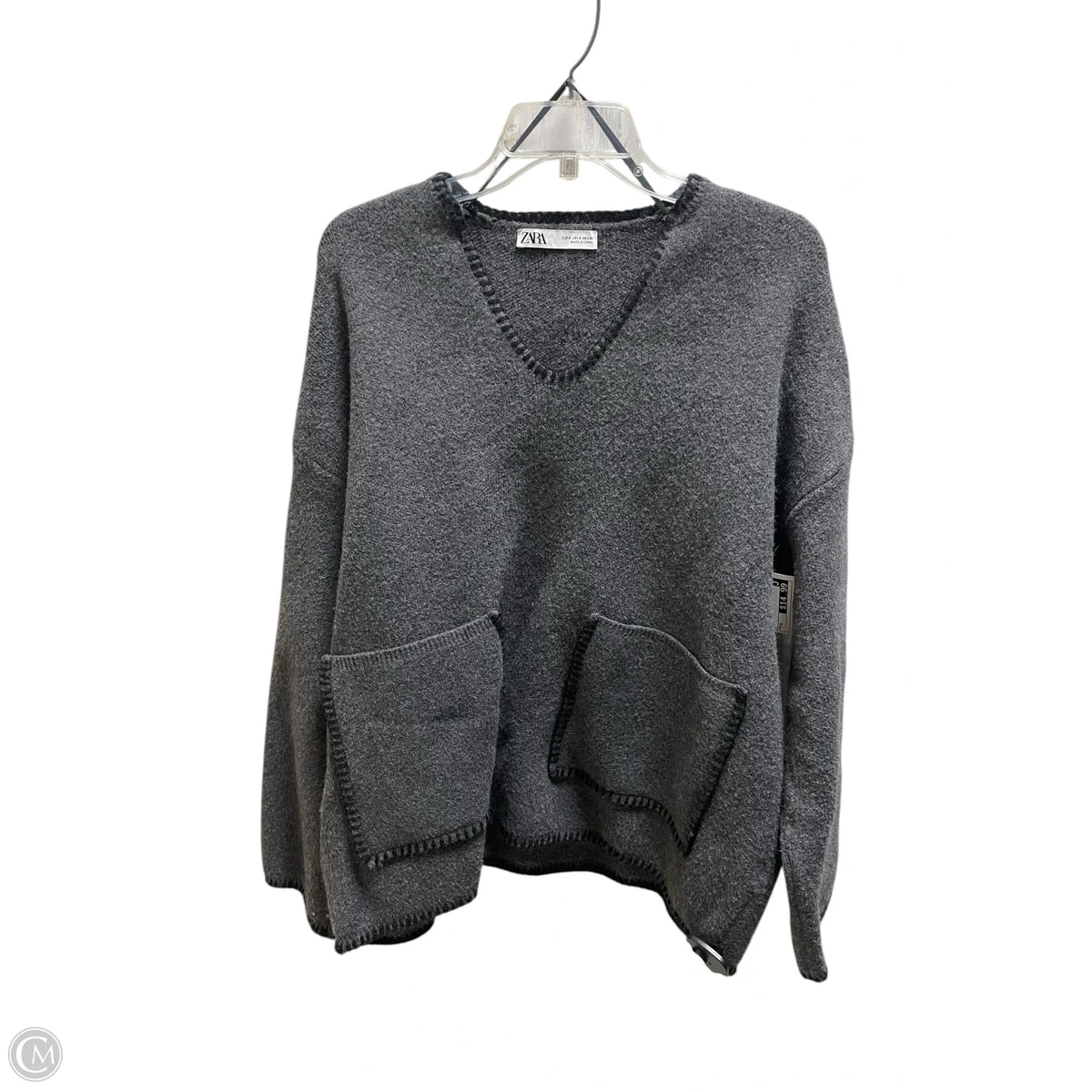 Sweater By Zara In Grey, Size: S