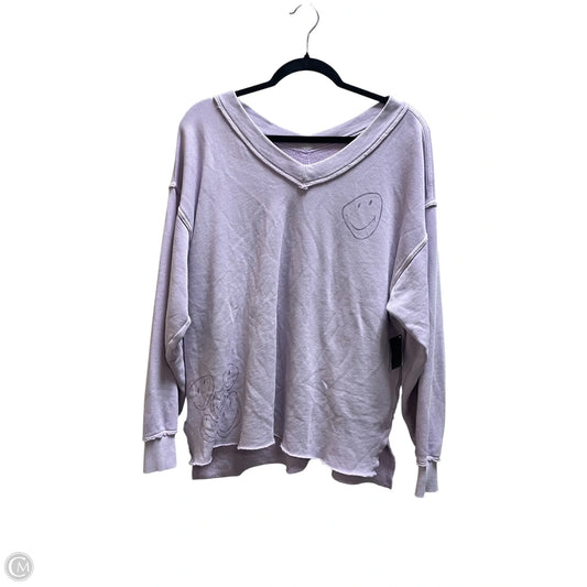 Sweatshirt Crewneck By Aerie In Purple, Size: S