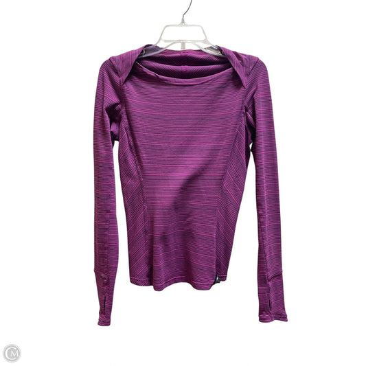 Athletic Top Long Sleeve Collar By Lululemon In Purple, Size: 6