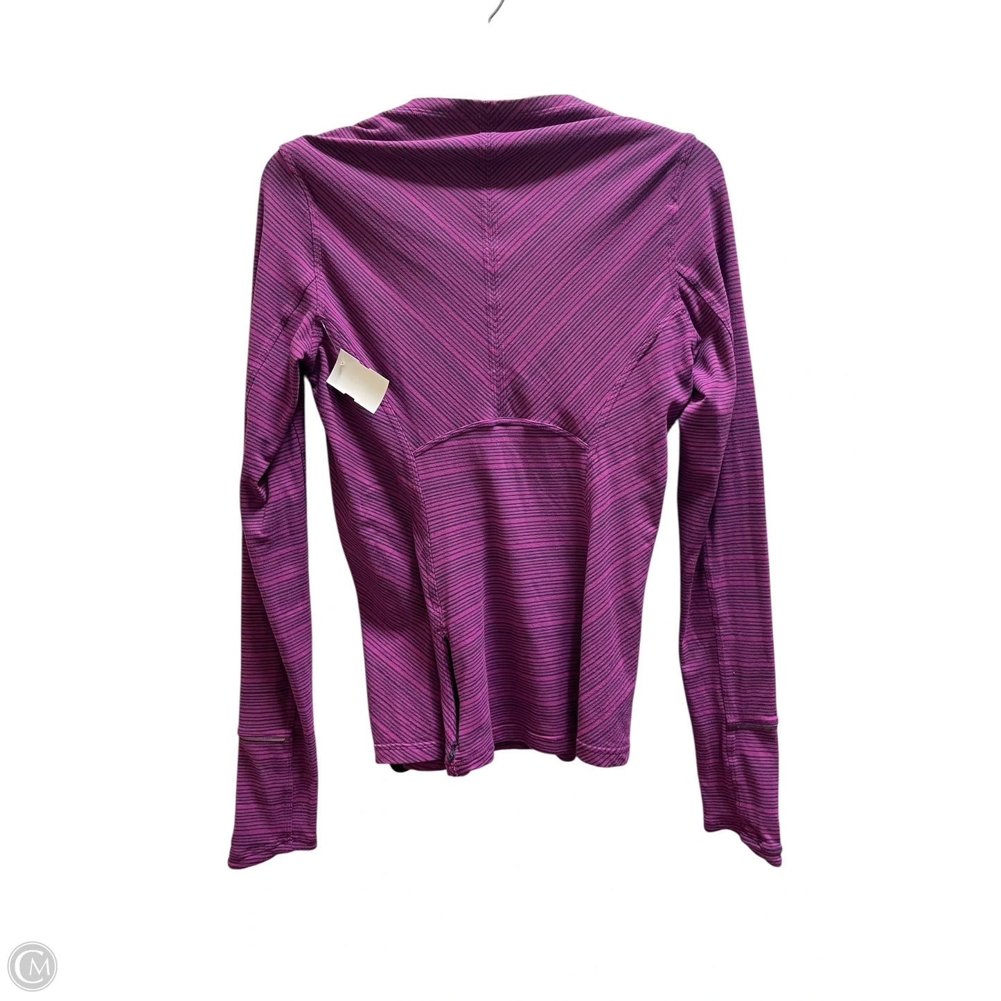 Athletic Top Long Sleeve Collar By Lululemon In Purple, Size: 6