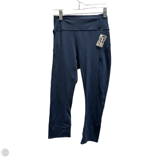 Athletic Capris By Lululemon In Navy, Size: 4