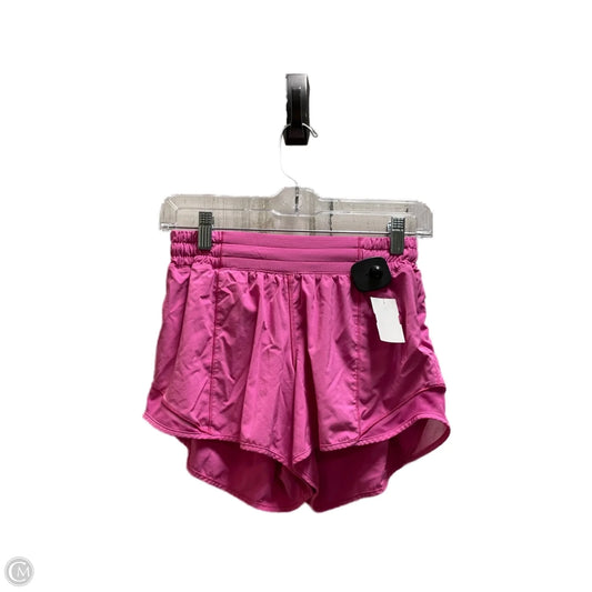 Athletic Shorts By Lululemon In Pink, Size: 6