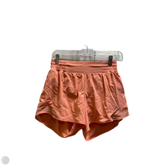 Athletic Shorts By Lululemon In Peach, Size: 6