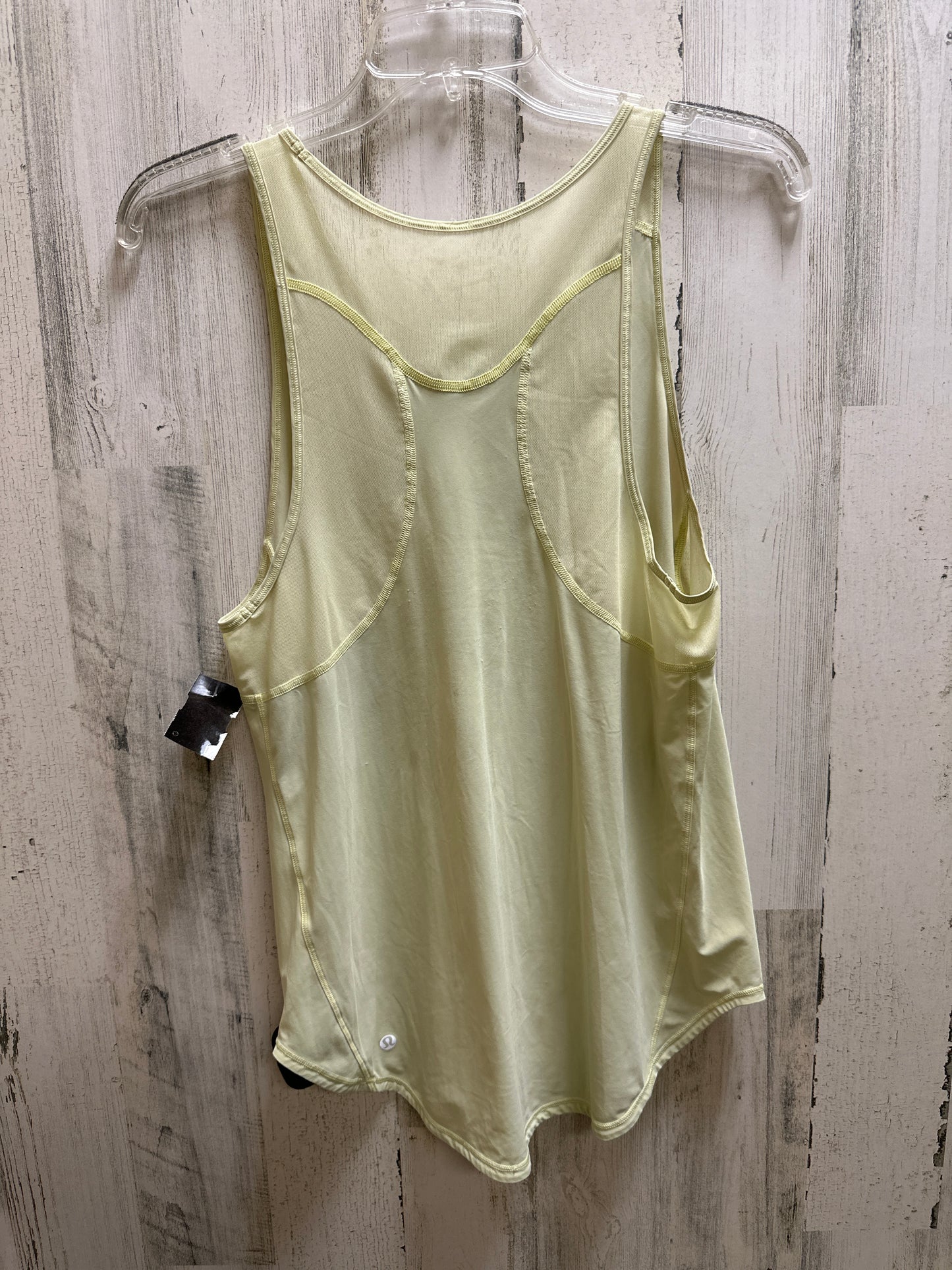 Yellow Athletic Tank Top Lululemon, Size M