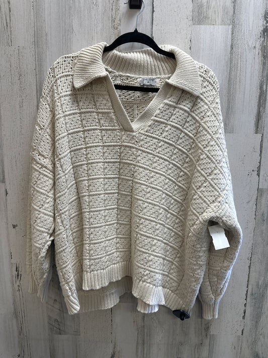 Cream Sweater Clothes Mentor, Size 3x