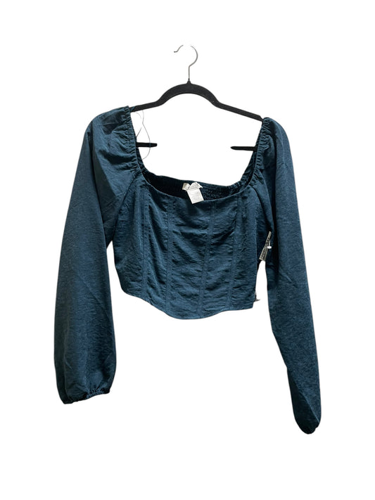 Top Long Sleeve By Clothes Mentor In Blue, Size: L