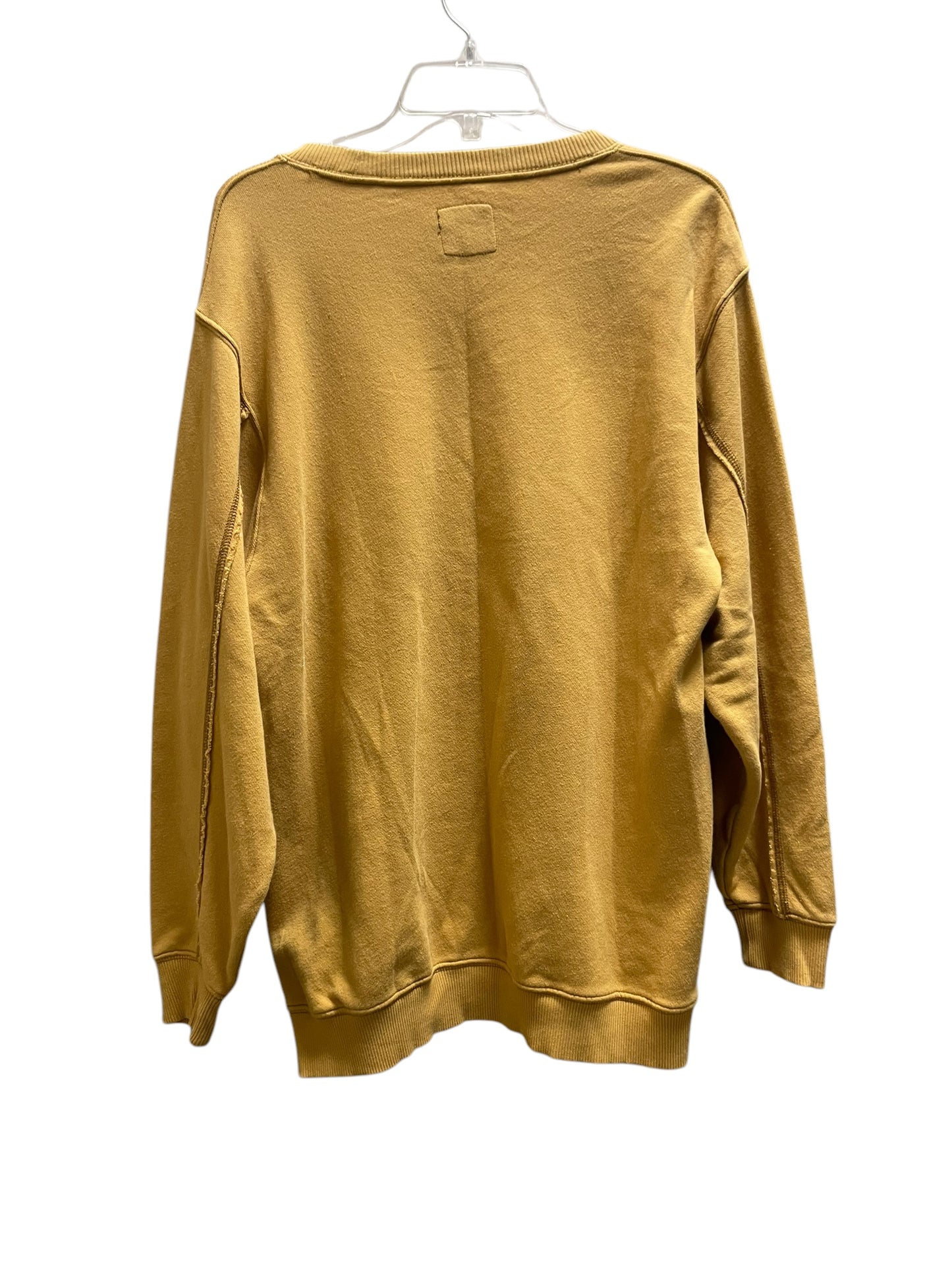 Sweatshirt Crewneck By Aerie In Yellow, Size: S