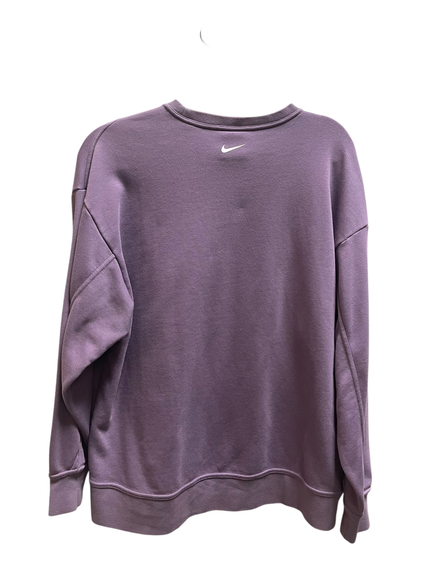 Athletic Sweatshirt Crewneck By Nike Apparel In Purple, Size: M