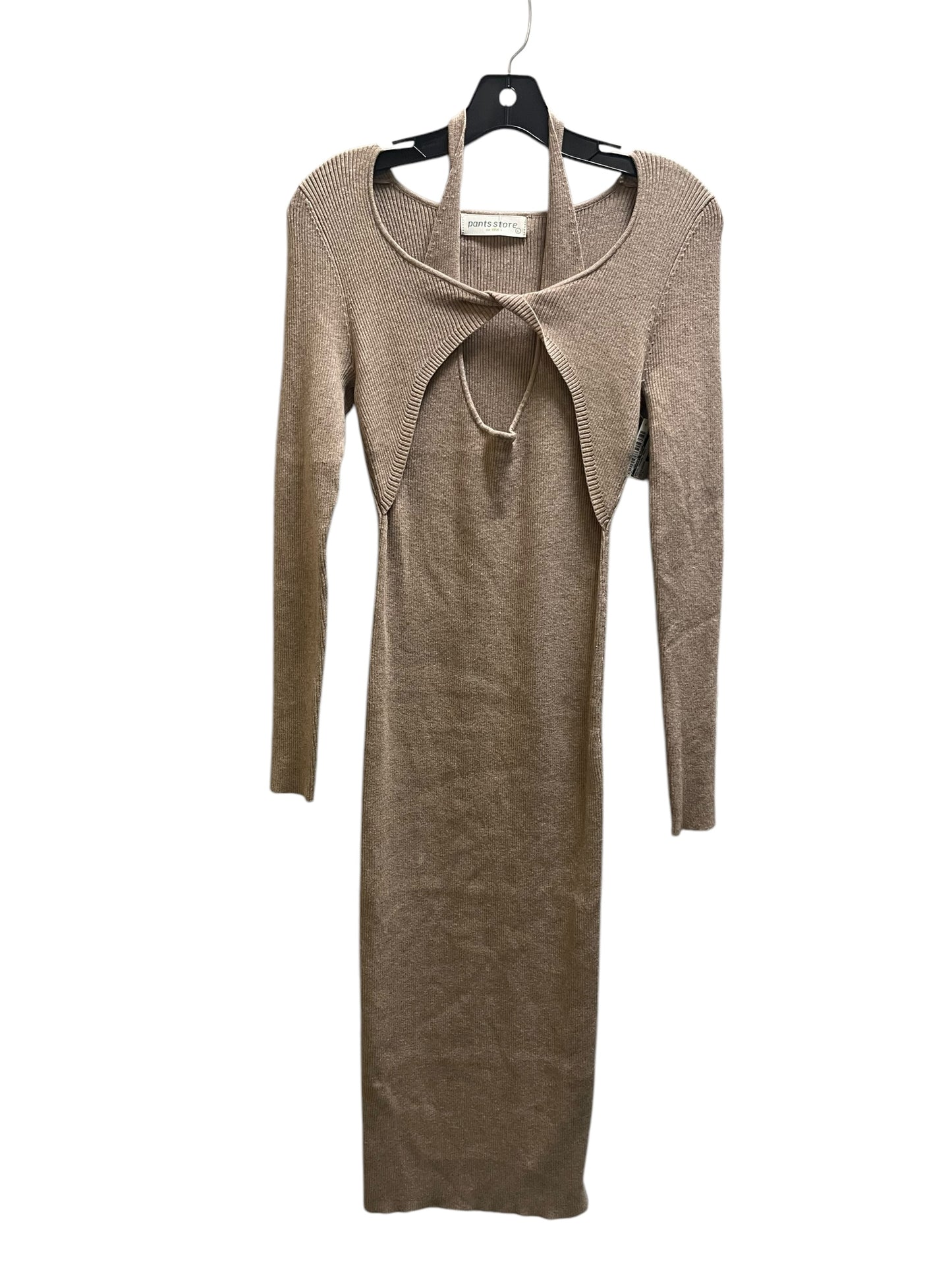 Dress Casual Maxi By Clothes Mentor In Tan, Size: L