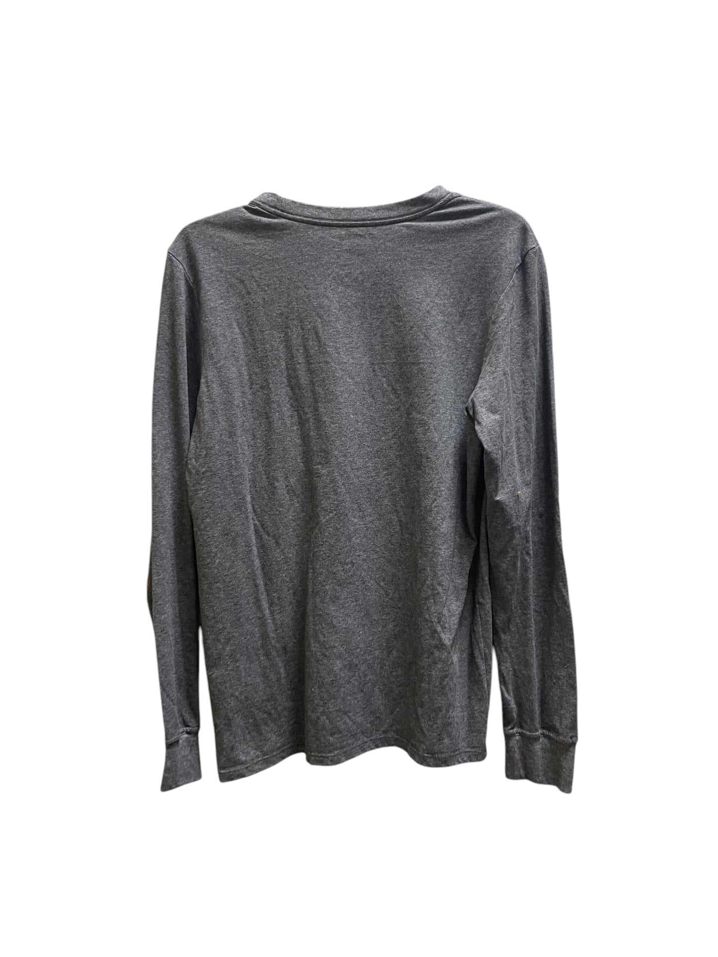 Athletic Top Long Sleeve Crewneck By Nike Apparel In Grey, Size: M