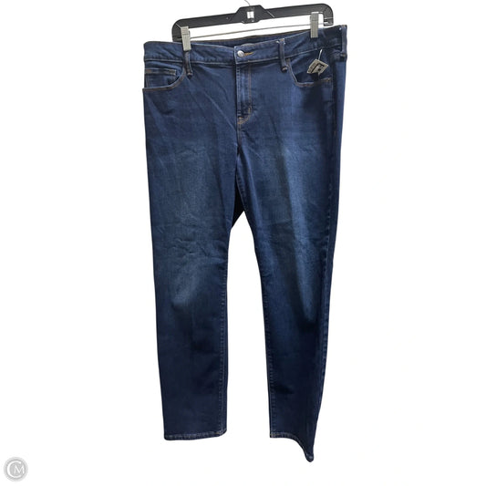 Jeans Straight By Old Navy In Blue Denim, Size: 14