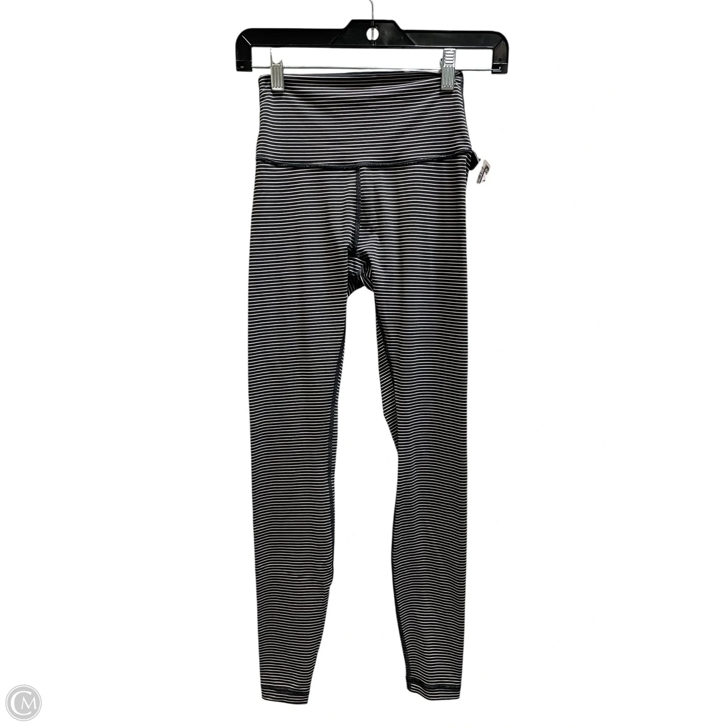 Athletic Leggings By Lululemon In Striped Pattern, Size: 4