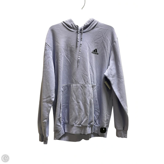 Athletic Sweatshirt Hoodie By Adidas In Purple, Size: Xl