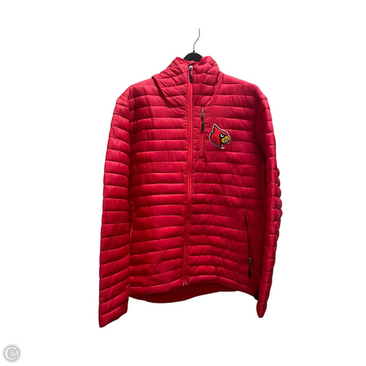 Jacket Puffer & Quilted By Clothes Mentor In Red, Size: L