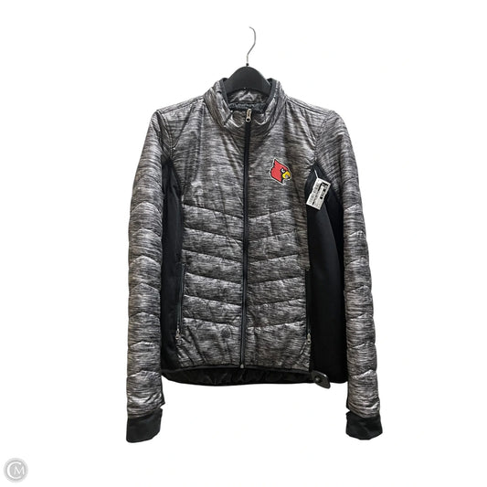 Jacket Puffer & Quilted By Clothes Mentor In Grey, Size: L