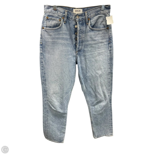 Jeans Straight By Agolde In Blue Denim, Size: 2
