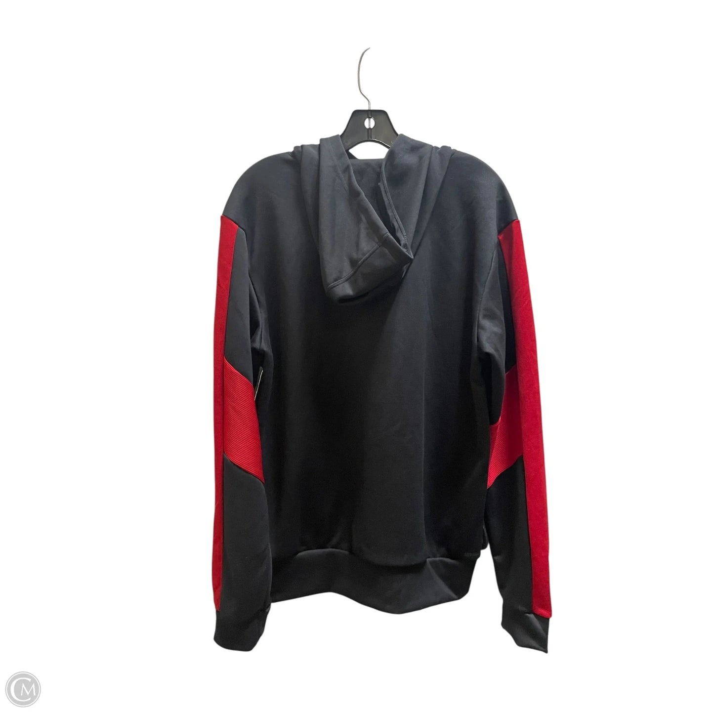 Athletic Sweatshirt Hoodie By Adidas In Black, Size: M