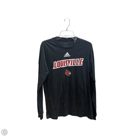 Top Long Sleeve By Adidas In Black, Size: M