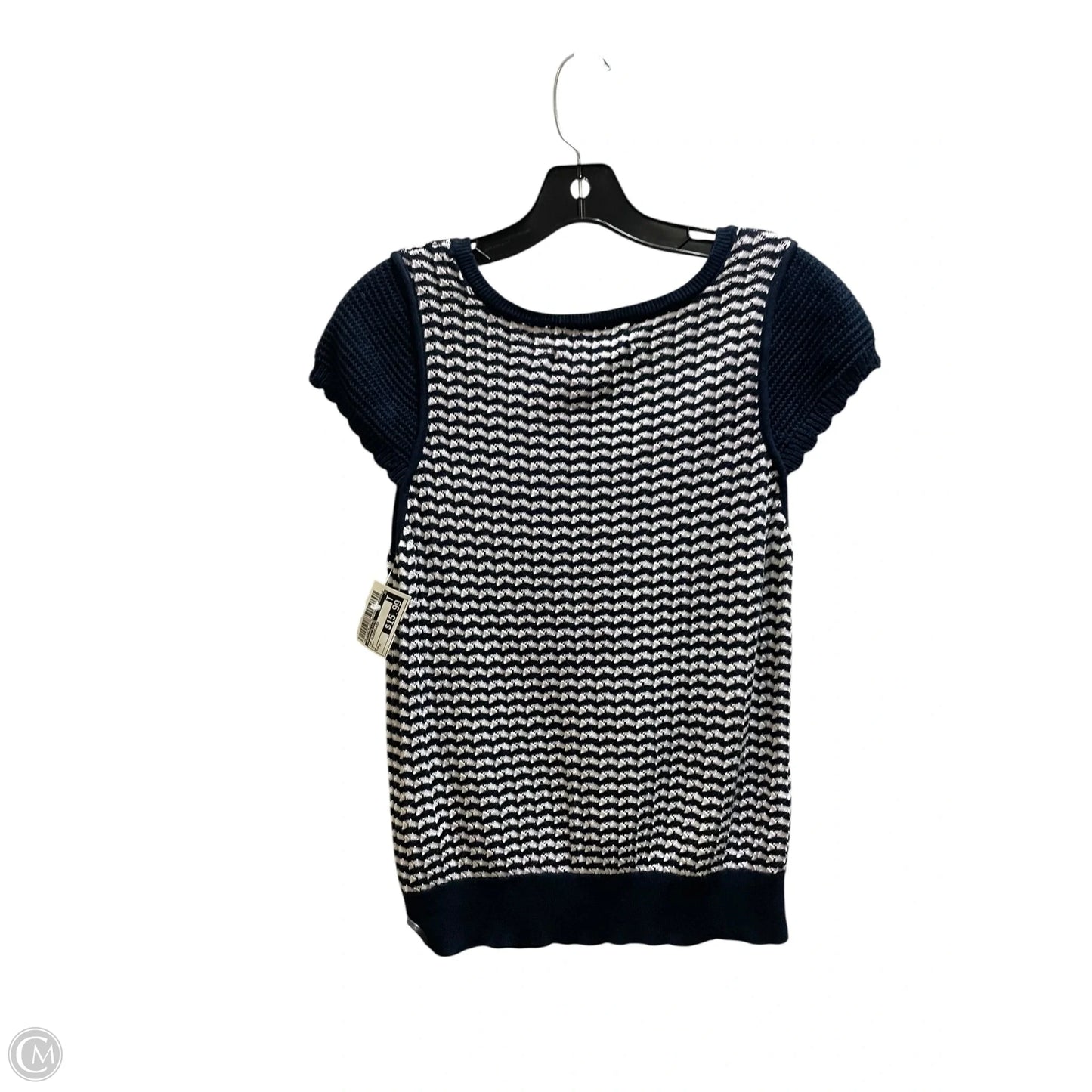 Top Sleeveless By Anthropologie In Navy, Size: M