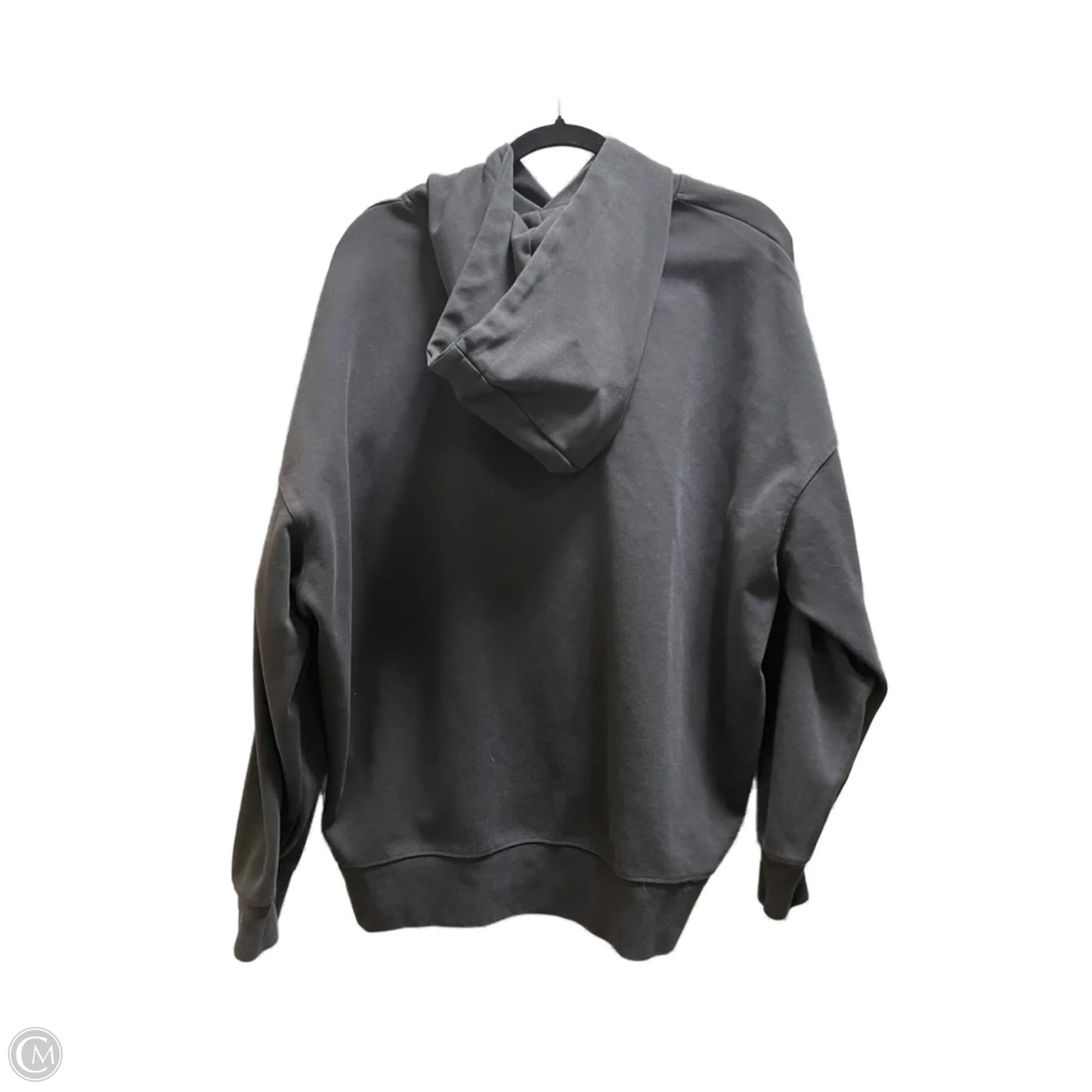 Sweatshirt Hoodie By Zara In Grey, Size: L