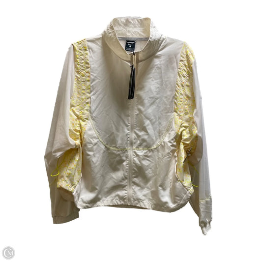 Athletic Jacket By Nike Apparel In Yellow, Size: L