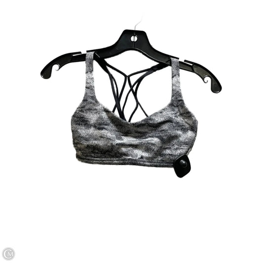 Athletic Bra By Lululemon In Black & White, Size: 4