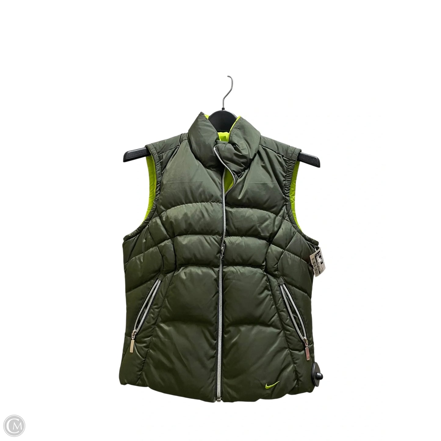 Vest Puffer & Quilted By Clothes Mentor In Green, Size: S