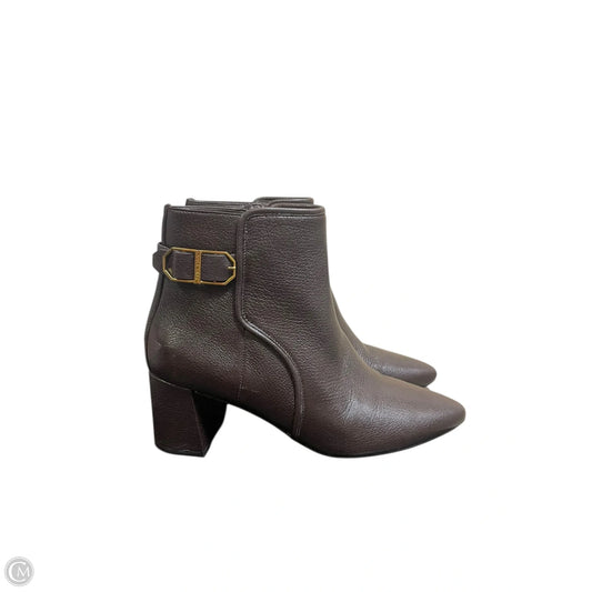 Boots Ankle Heels By Cole-haan In Brown, Size: 8