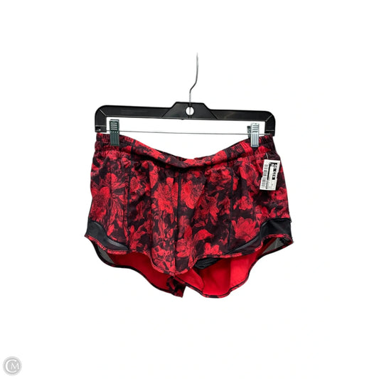 Athletic Shorts By Lululemon In Red, Size: 10