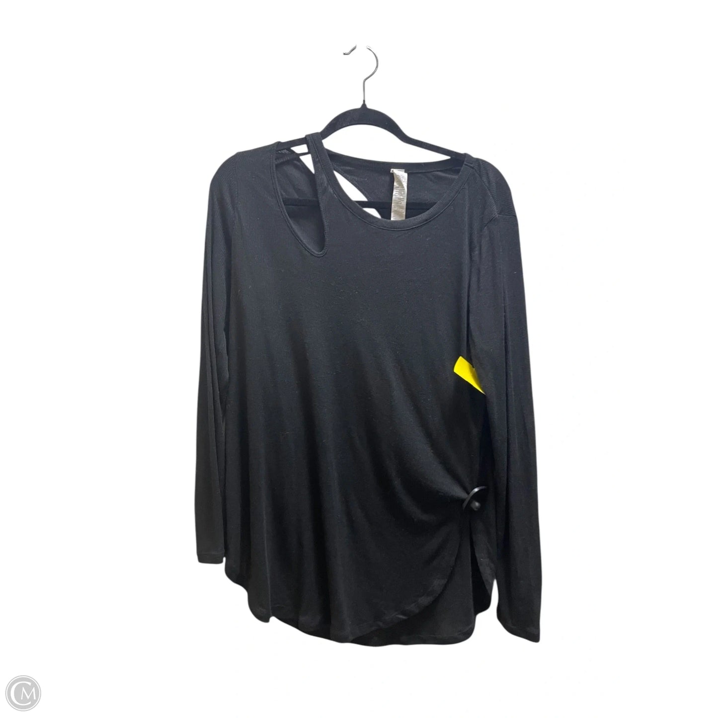 Top Long Sleeve By Alo In Black, Size: L