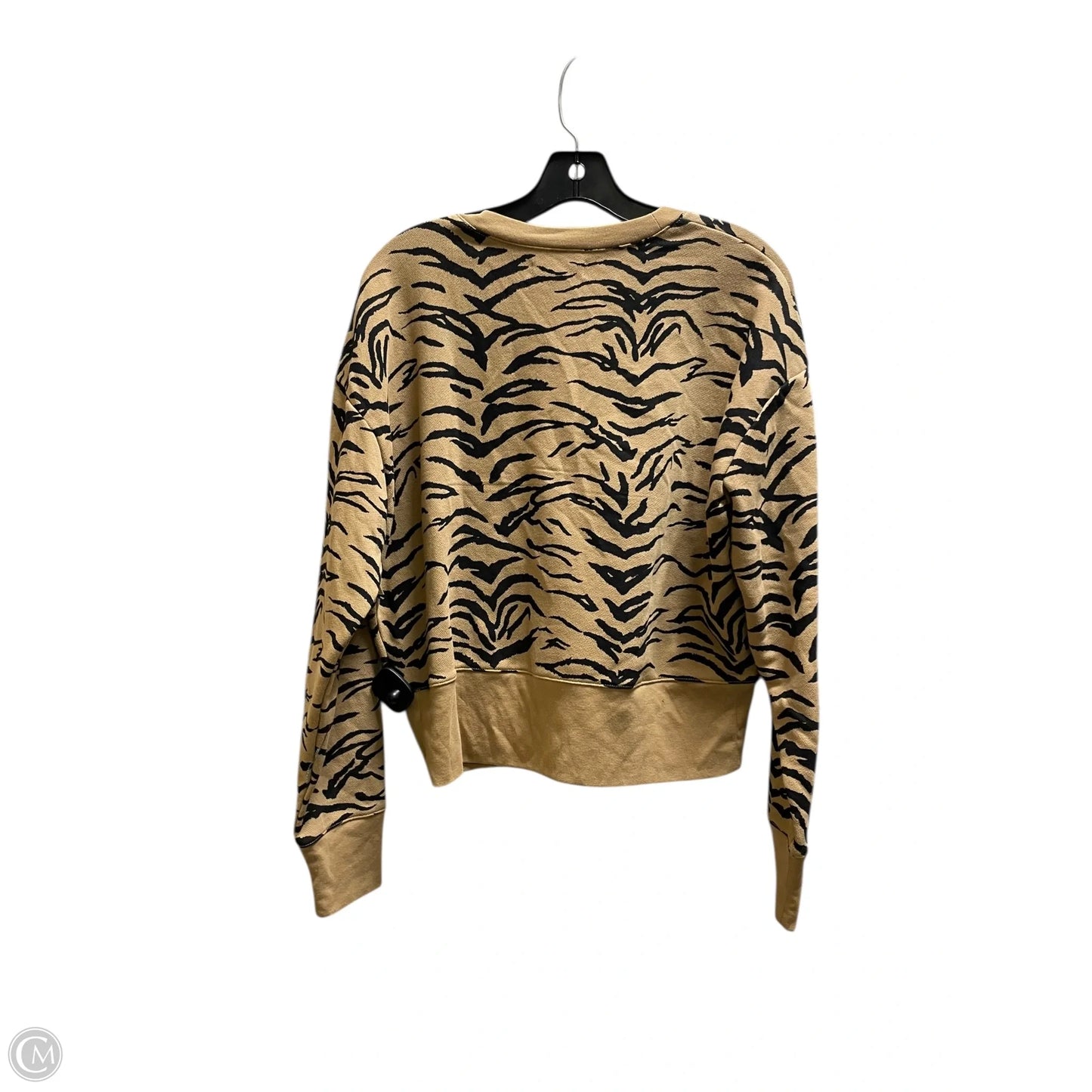 Sweatshirt Crewneck By Madewell In Zebra Print, Size: L
