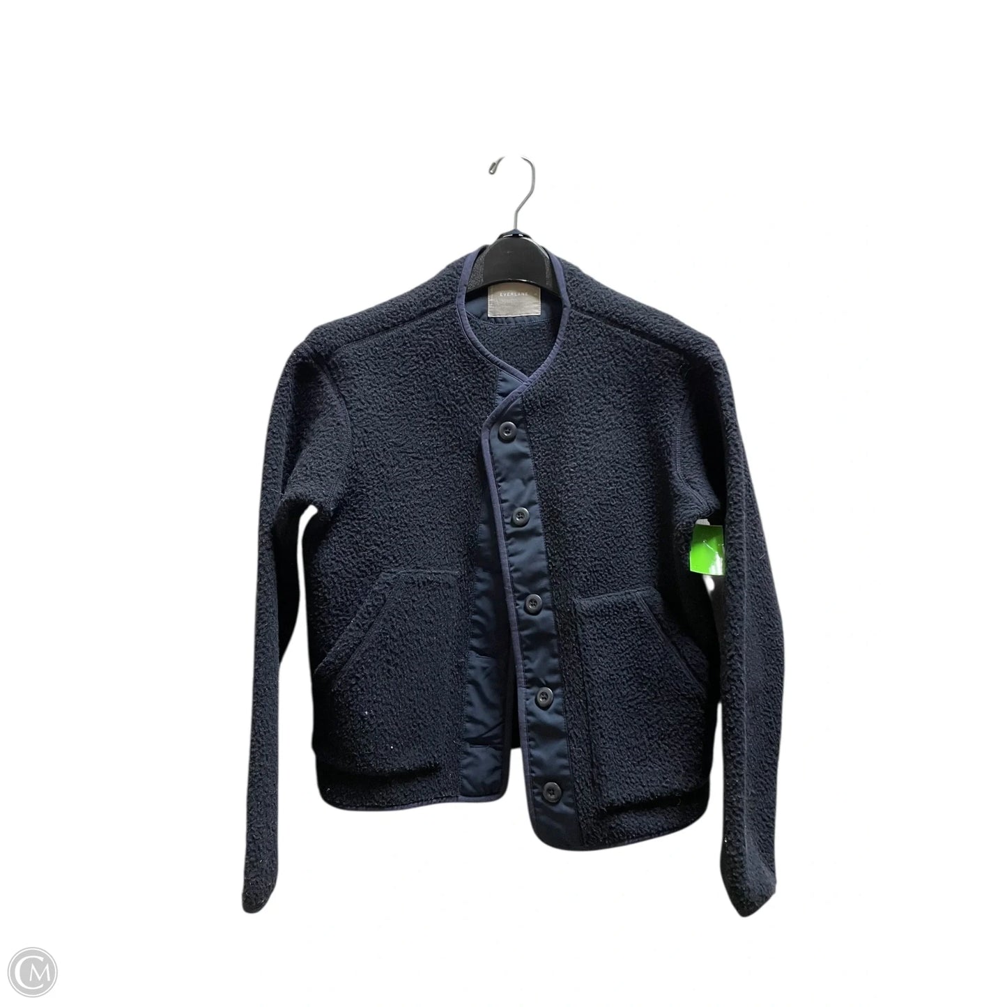 Jacket Fleece By Everlane In Navy, Size: Xs