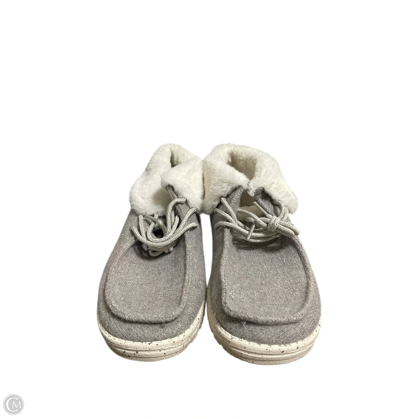 Shoes Flats By Hey Dude In Grey, Size: 7