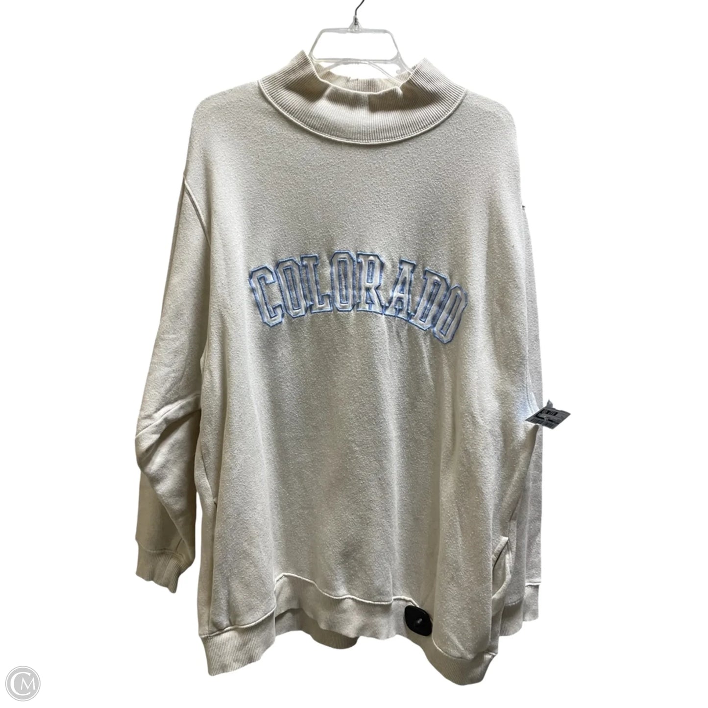 Sweatshirt Crewneck By Aerie In Cream, Size: L